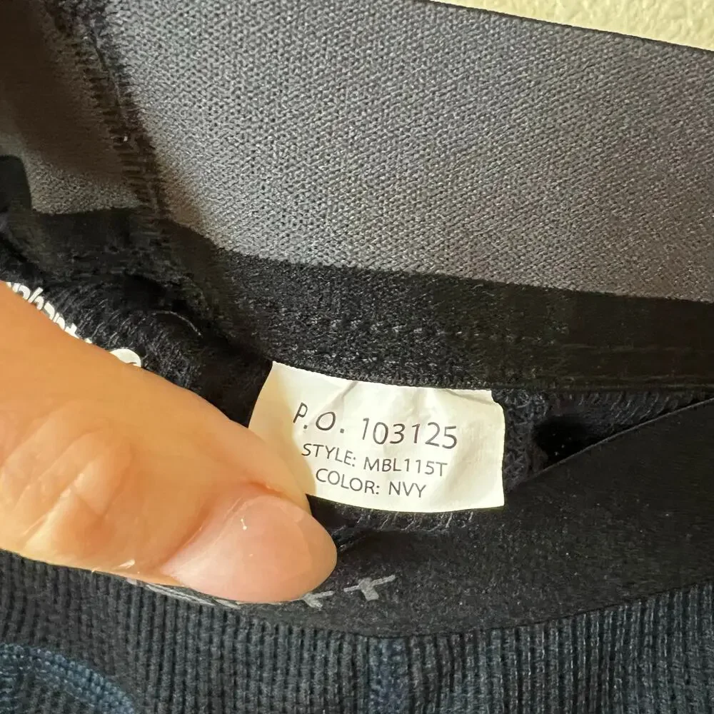 Carhartt navy blue thermal mid weight base layer pants longjohns MENS LARGE TALL